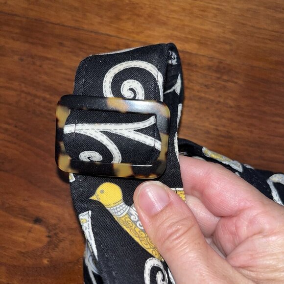 Vera Bradley 3 Piece Set Hipster Crossbody Purse glasses & ID case Yellow Bird - Picture 3 of 10